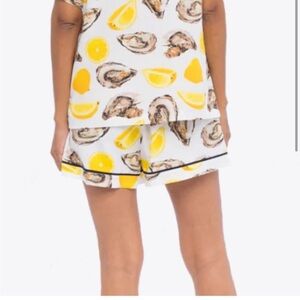 Katie Kime THE WORLD IS YOUR OYSTER PAJAMA SHORTS medium